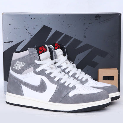NIKE AIR JORDAN 1 Retro High OG Grey Sneakers Size 27cm