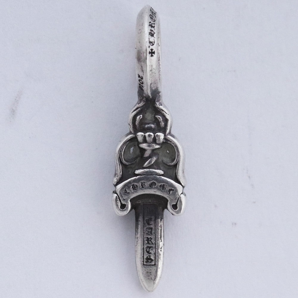 HEARTS STACK DAGGER V2 Dagger Charm Silver Size F