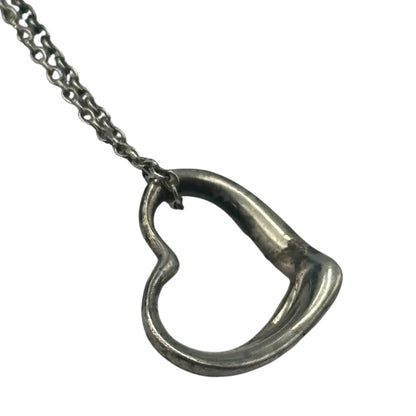 TIFFANY & CO. Elsa Peretti Open Heart Necklace Silver 925