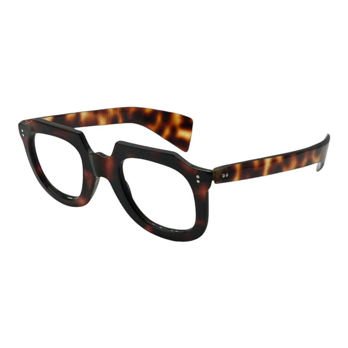 FRENCH VINTAGE 40s GARGOYLE Tortoiseshell Sunglasses Brown