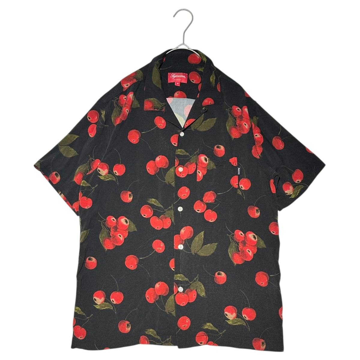 SUPREME 19SS Cherry Rayon Open Collar Long Sleeve Shirt Multi Size M