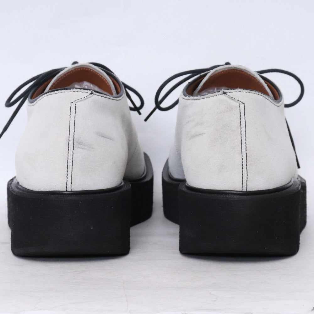 Marni 21AW Gray Suede Laced Brogue Shoes Size EU 40