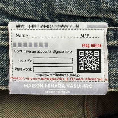 Maison MIHARA YASUHIRO 23SS Open Denim Jacket Size 46