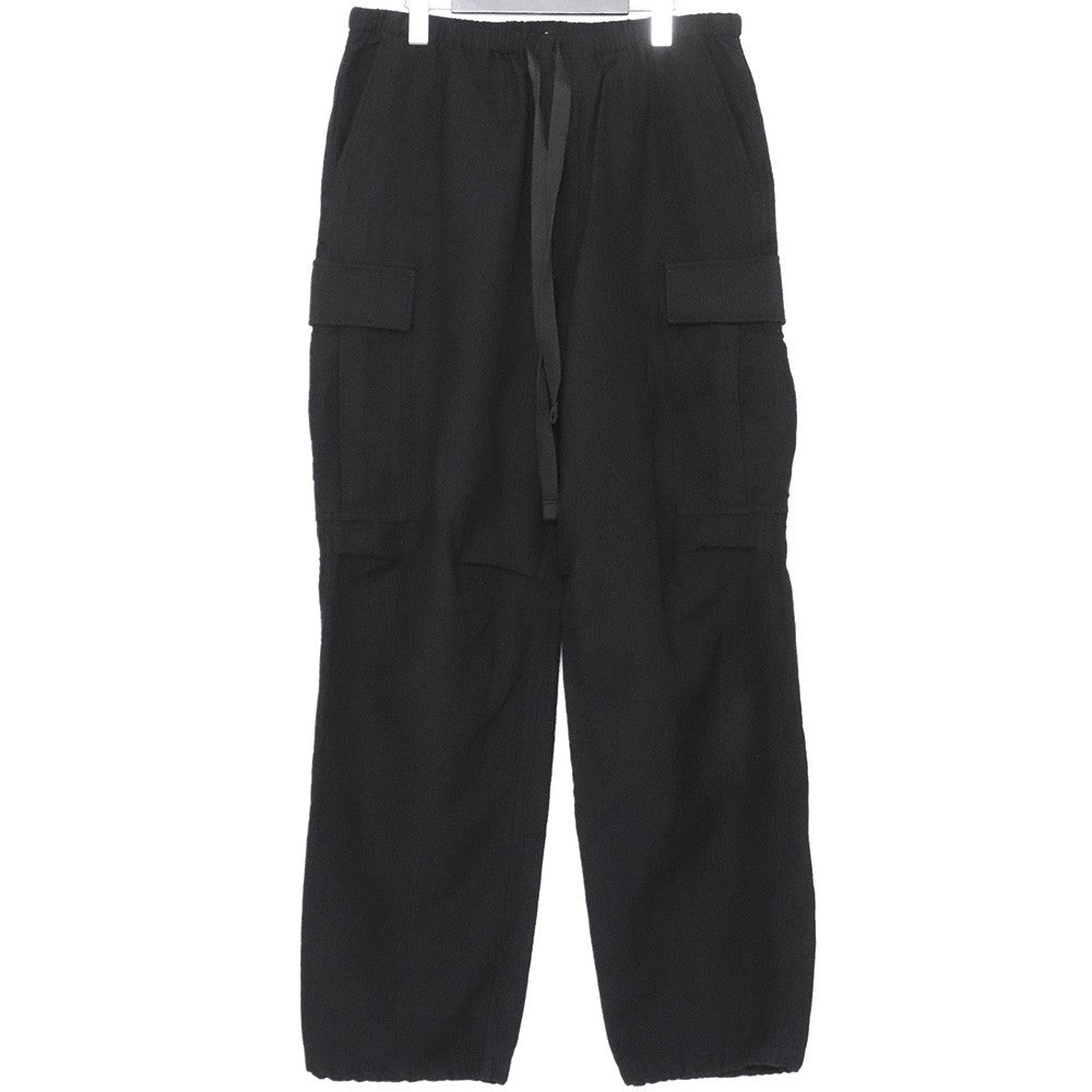 SUS-SOUS Black Wool Cargo Pants Size 7