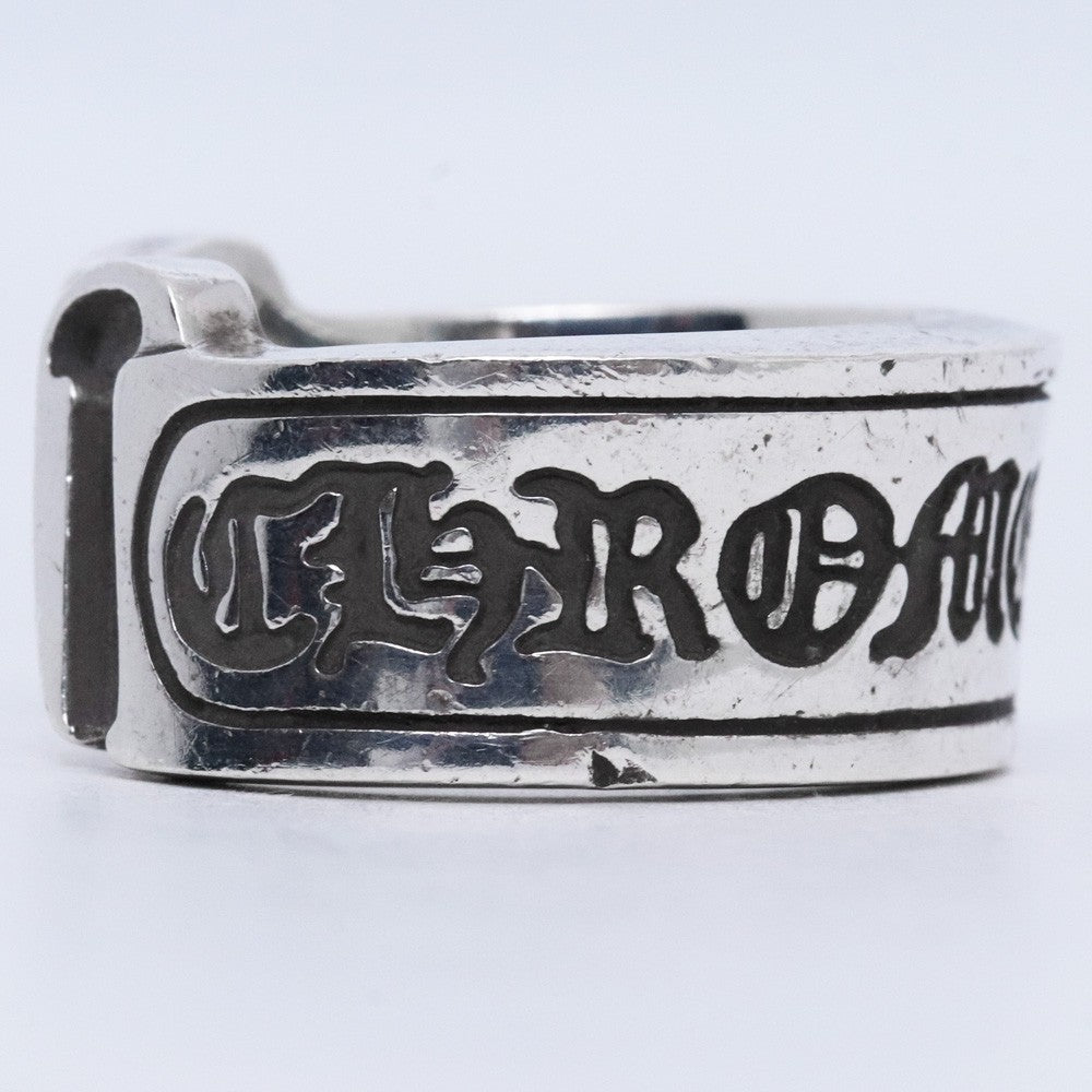 CHROME HEARTS LG Scroll Label Ring Silver Size ONE SIZE