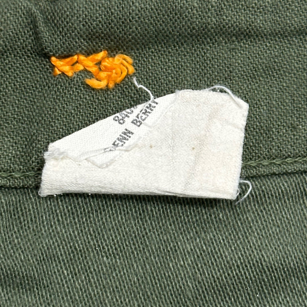 US ARMY 70s Vintage OG-107 Cotton Sateen Pants Olive Size 32×29