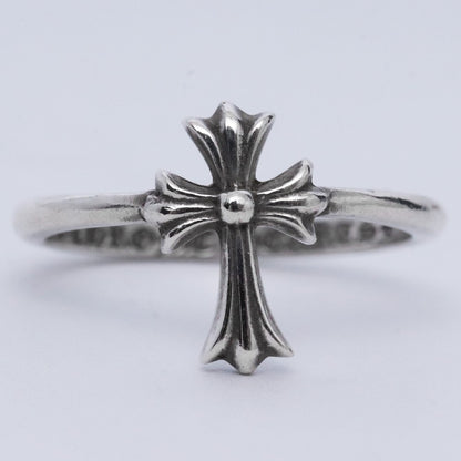 CHROME HEARTS Bubblgm CH Cross Ring Silver Size ONE SIZE