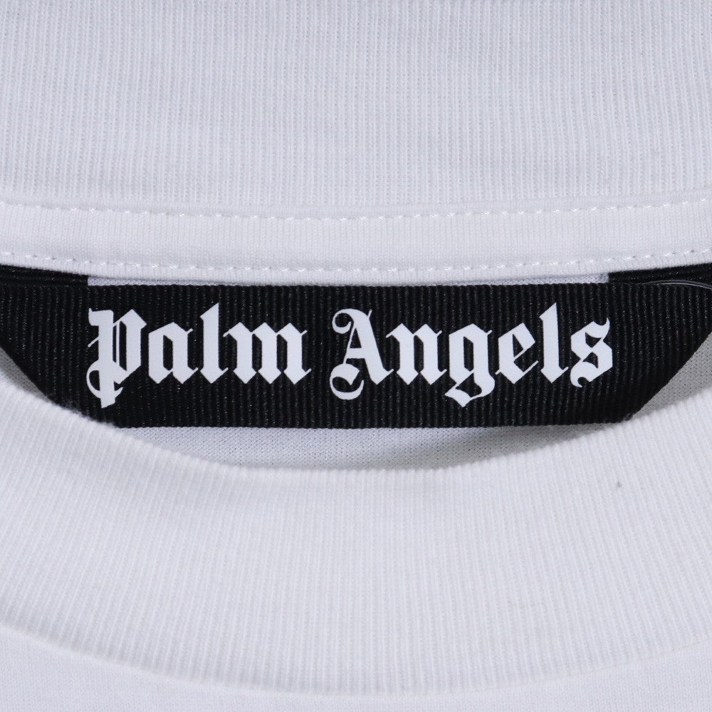 PALM ANGELS Crystal Pin-Up Crewneck T-Shirt White Size L