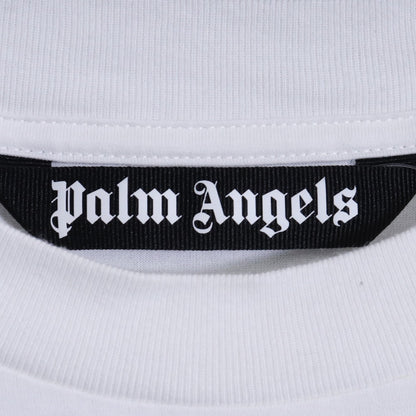 PALM ANGELS Crystal Pin-Up Crewneck T-Shirt White Size L