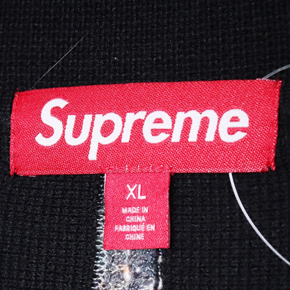 Supreme 24AW Speckle Stripe Zip Up Cardigan Black Size XL