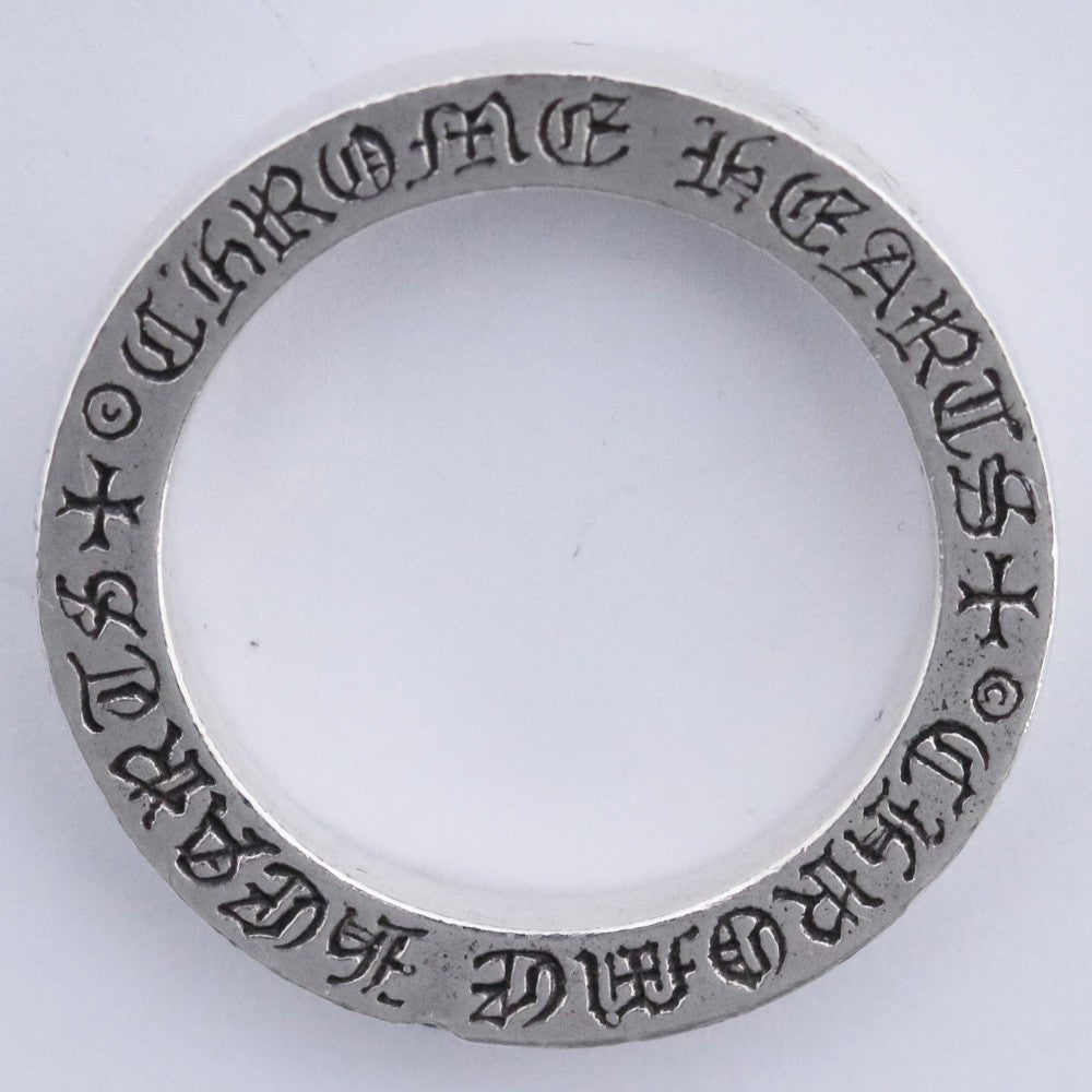 CHROME HEARTS 3mm Spacer Plain Sapphire Silver Ring Size ONE SIZE