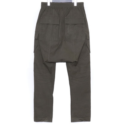 RICK OWENS 22AW Drawstring Cargo Pants Green Size 46