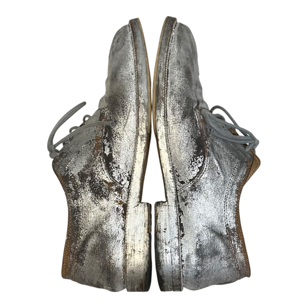 MAISON MARGIELA 20AW Tabi Bianchetto Shoes Silver Sneakers Size 36