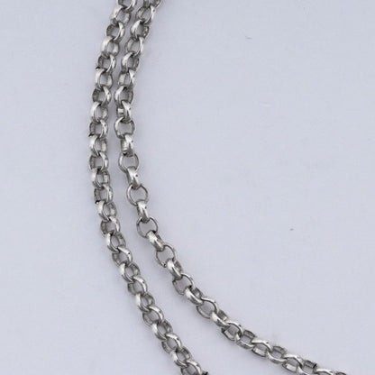 CHROME HEARTS Roll Chain Necklace Silver