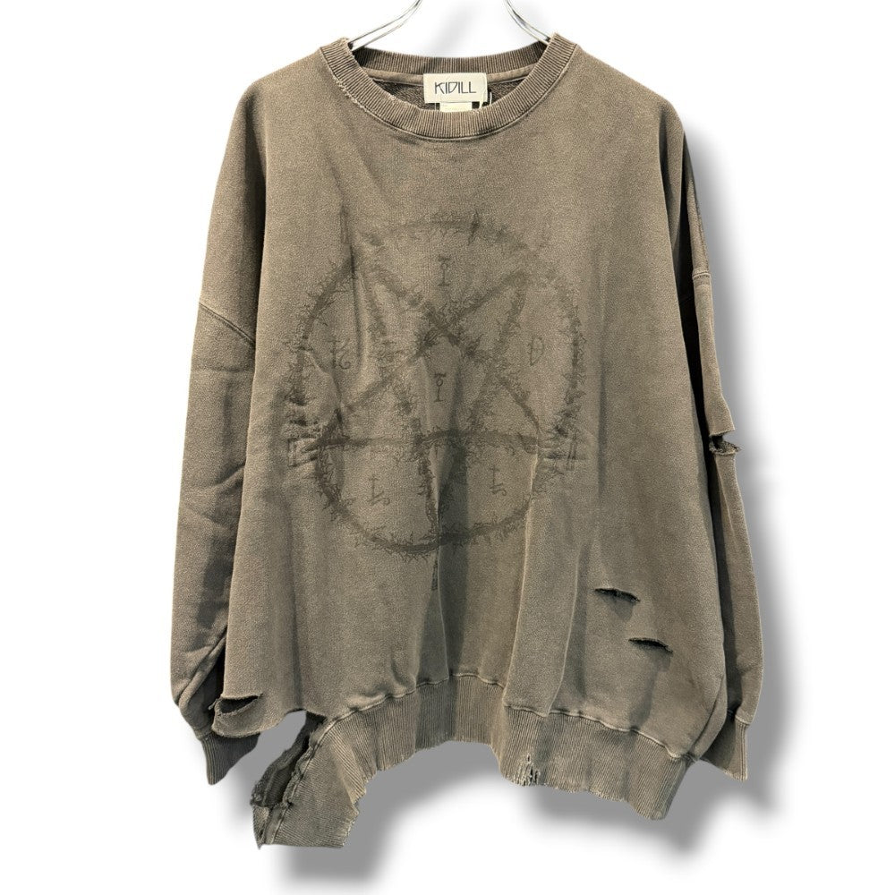 KIDILL 24SS Crewneck Sweatshirt Black Free Size