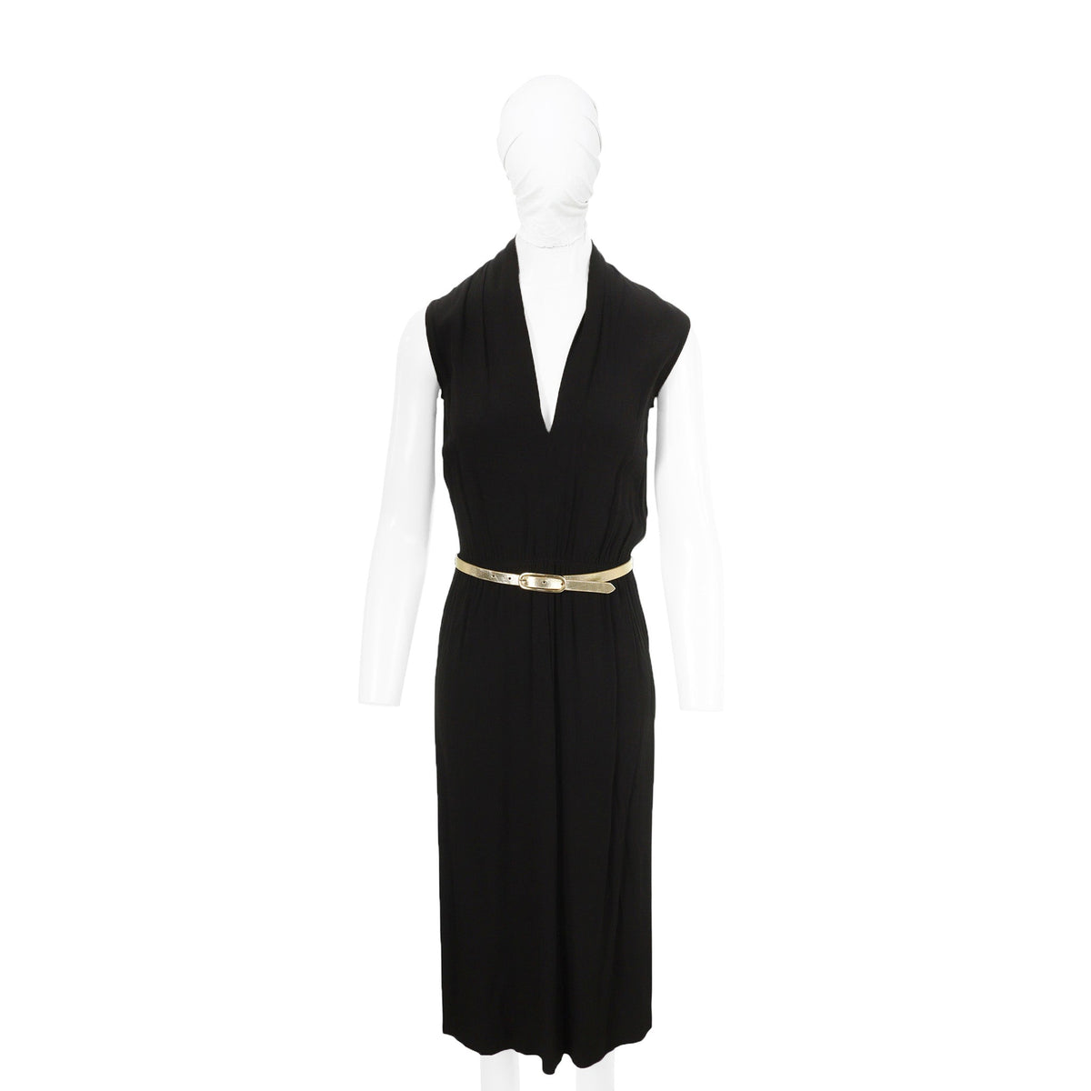 Maison Martin Margiela 08AW Black Midi Dress Size 40