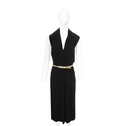 Maison Martin Margiela 08AW Black Midi Dress Size 40