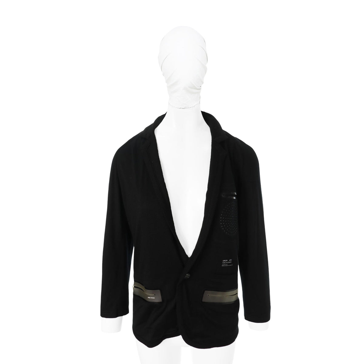 UNDERCOVER 2010SS Black Poly Blend Jacket Size 2