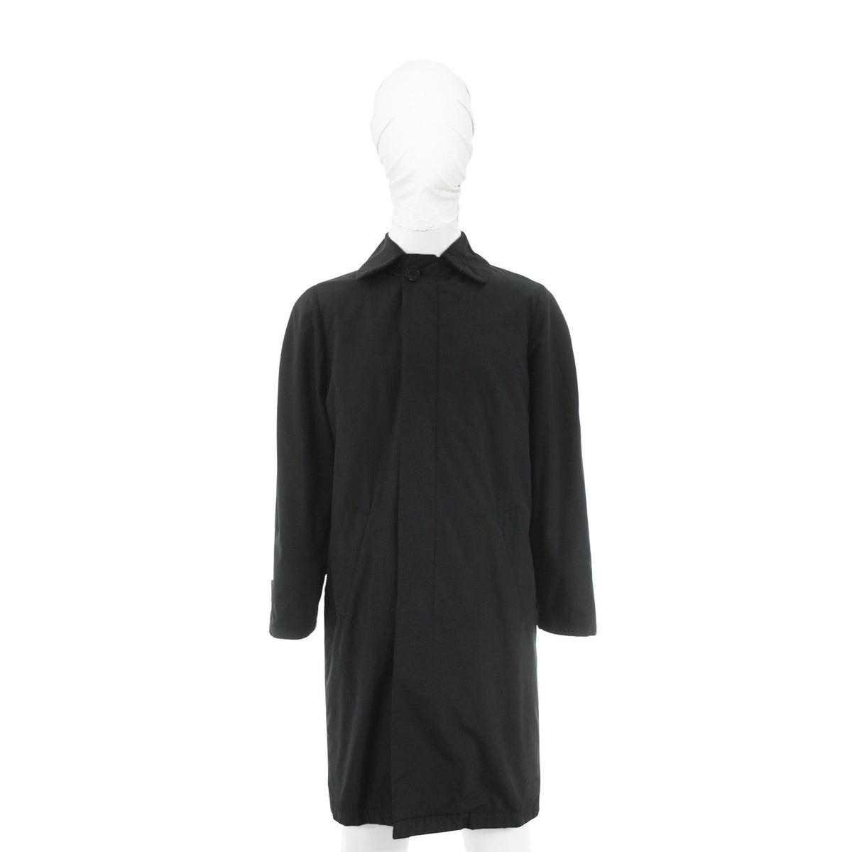 Helmut Lang Black Nylon Blend Coat Size 44