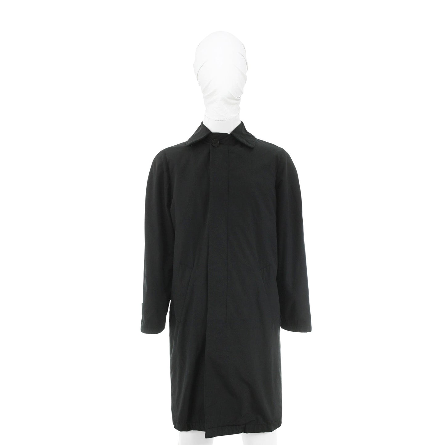 Helmut Lang Black Nylon Blend Coat Size 44