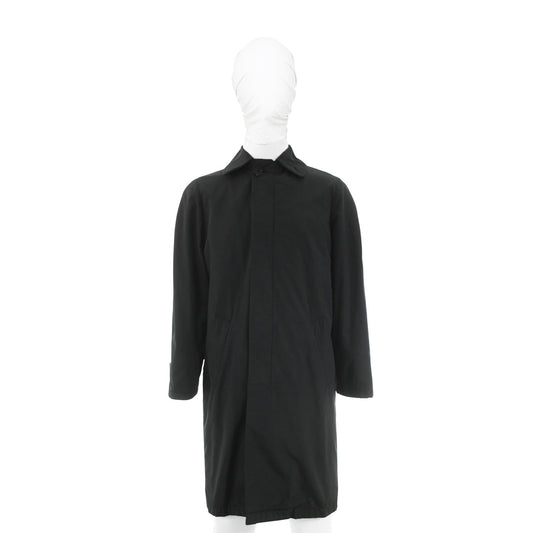 Helmut Lang Black Nylon Blend Coat Size 44
