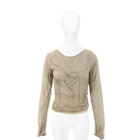 Maison Martin Margiela 2003 S/S Rayon Silk Shirt Gray Size L