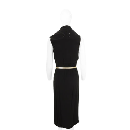 Maison Martin Margiela 08AW Black Midi Dress Size 40