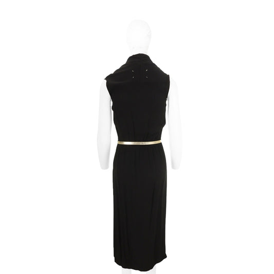 Maison Martin Margiela 08AW Black Midi Dress Size 40