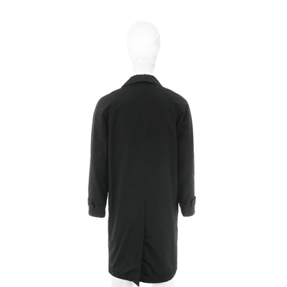 Helmut Lang Black Nylon Blend Coat Size 44
