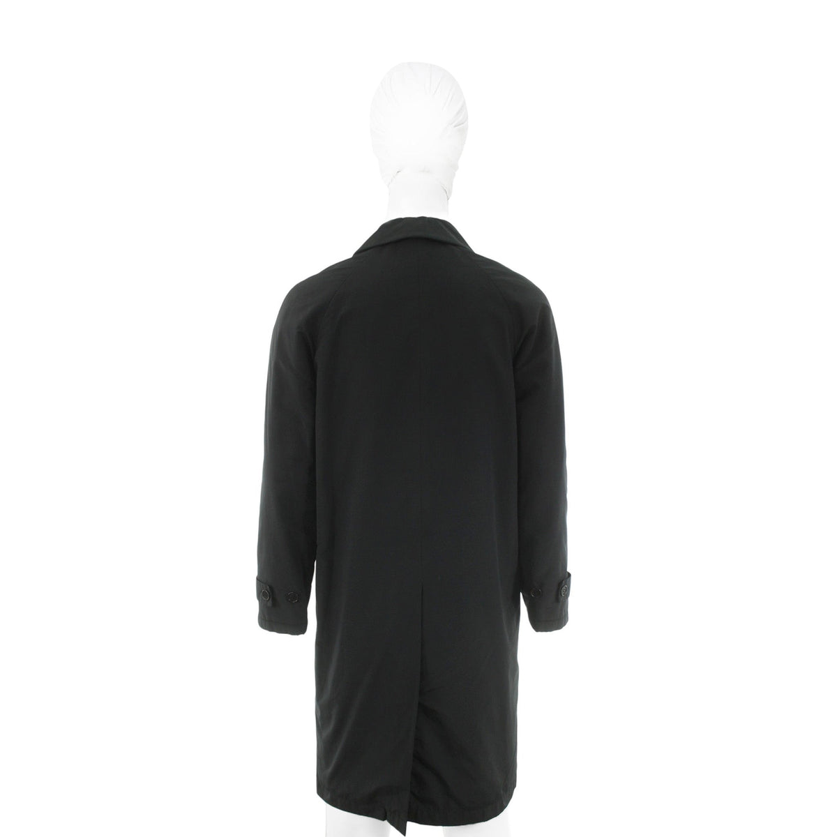 Helmut Lang Black Nylon Blend Coat Size 44