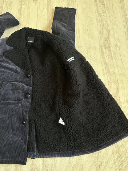 Vintage Number (N)ine Outwear - NUMBER (N)INE Boa Ranch Coat Dark Navy 2 - Authentic Archive