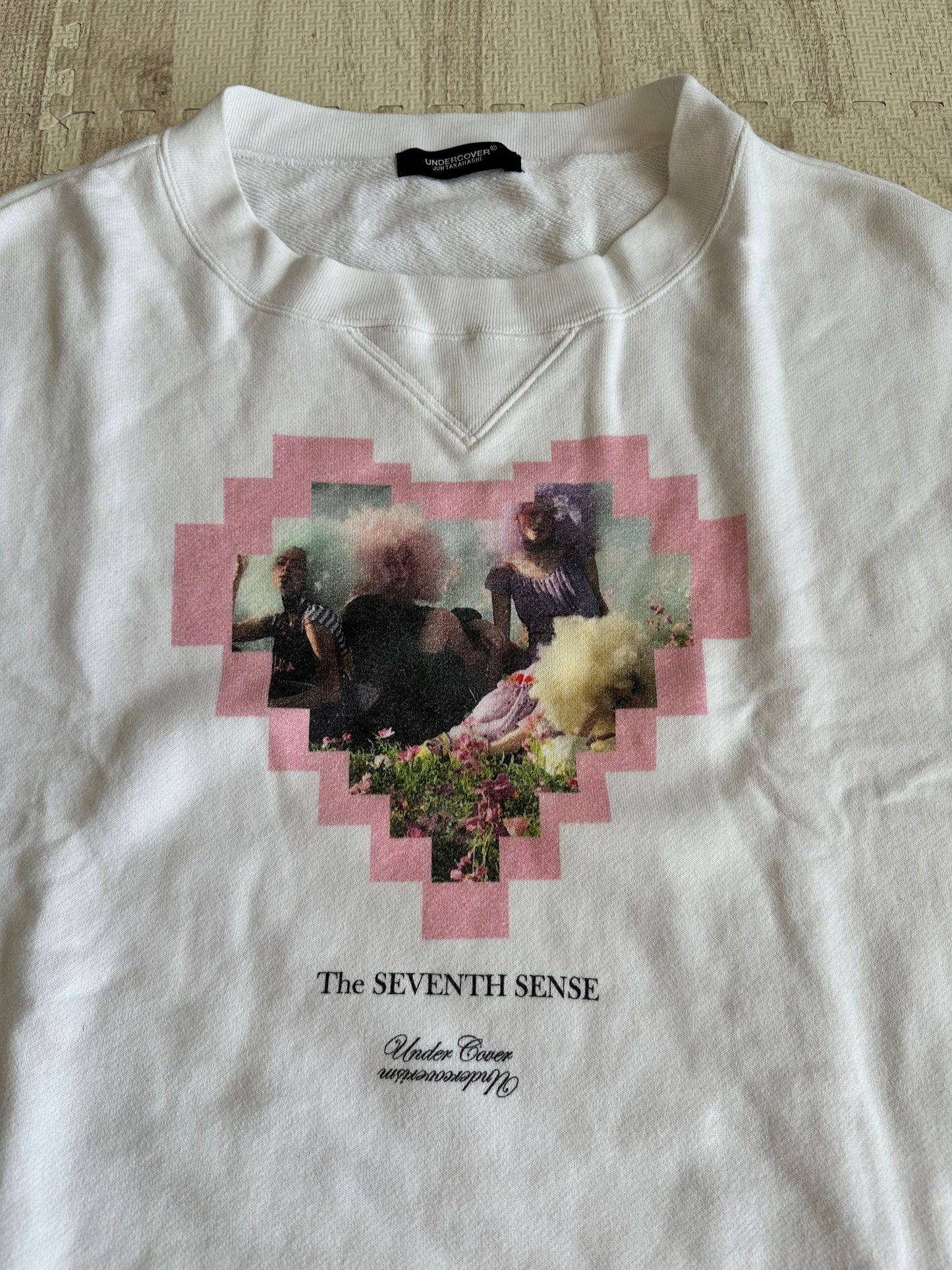 Undercover - Undecover Cropped Sweatshirts White Undercover Logo Heart