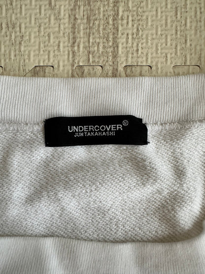 Vintage Undercover Tops - Undecover Cropped Sweatshirts White Undercover Logo Heart - Authentic Archive