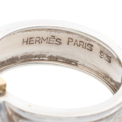 Hermes HERMÈS Silver Gold 925 Ring Multi
