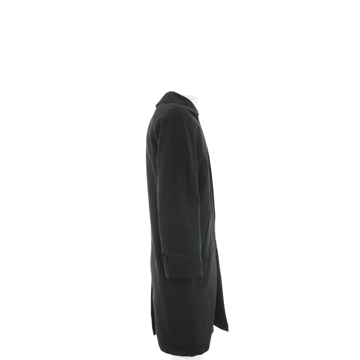 Helmut Lang Black Nylon Blend Coat Size 44