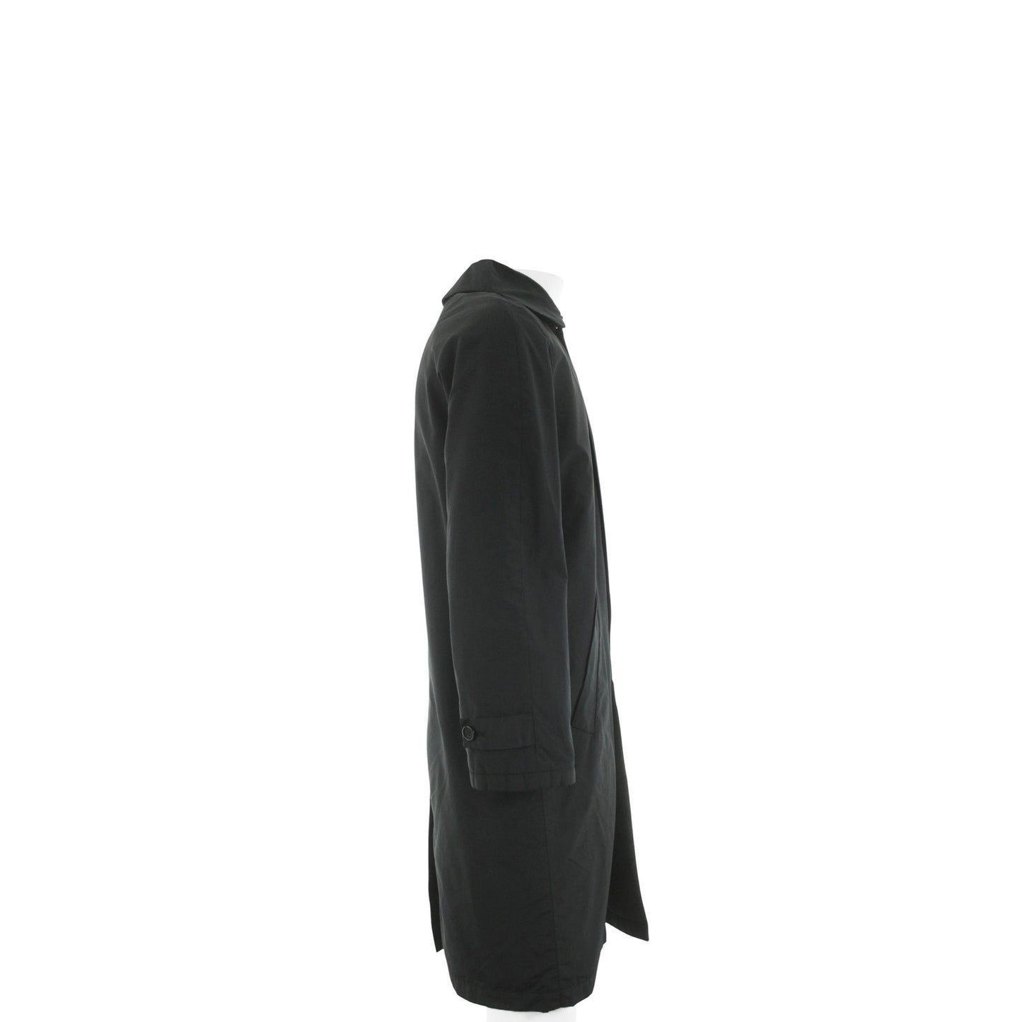 Helmut Lang Black Nylon Blend Coat Size 44