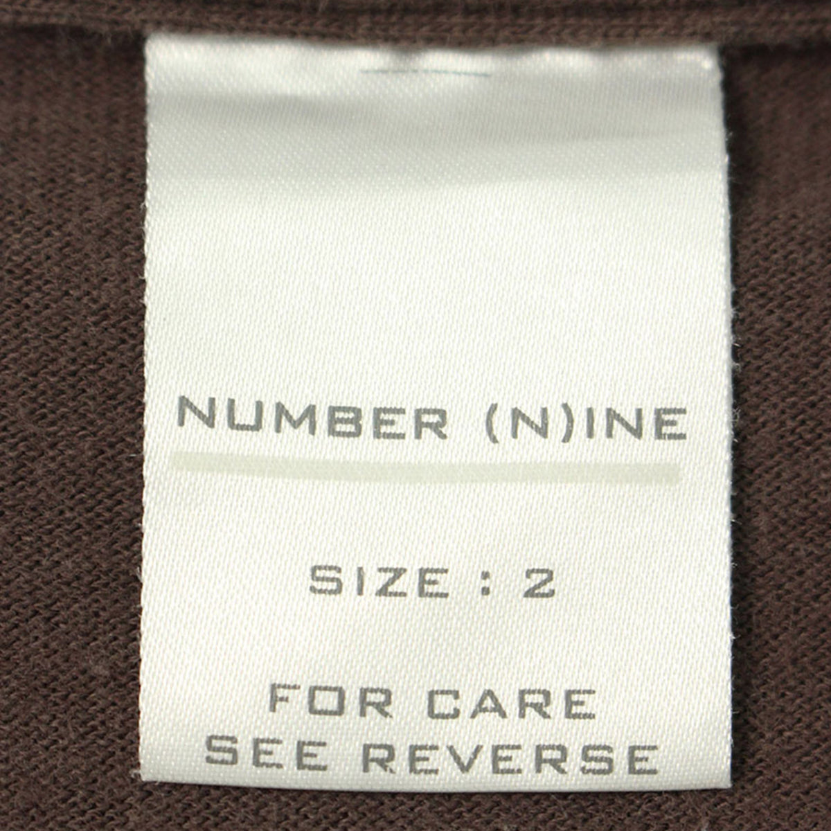 NUMBER (N)INE 2002 A/W Jacket Brown Size 2