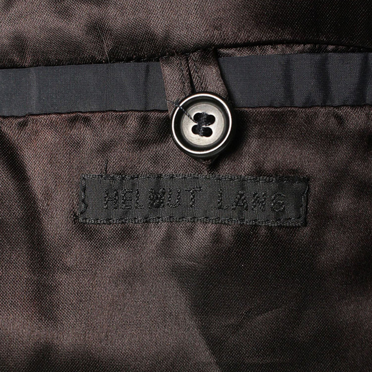 Helmut Lang Black Nylon Blend Coat Size 44