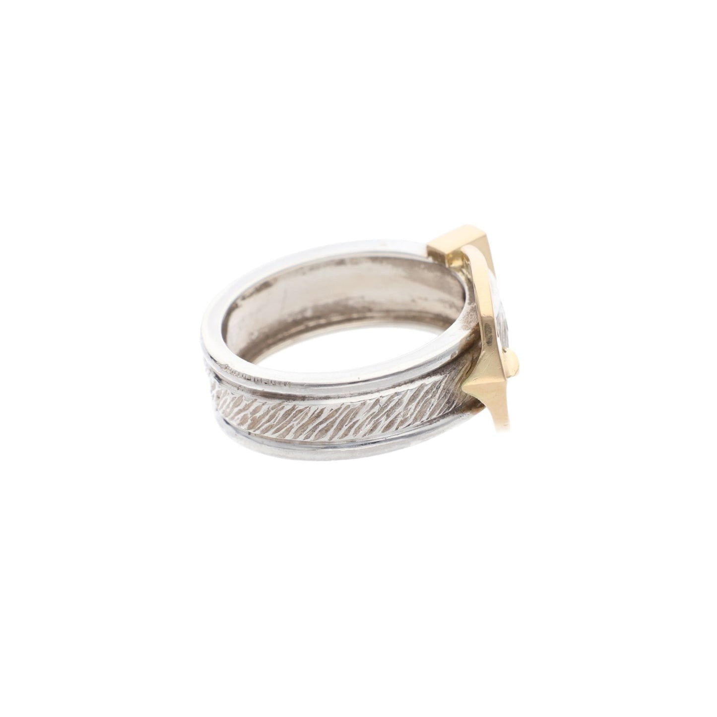 Hermes HERMÈS Silver Gold 925 Ring Multi