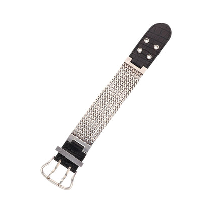 Hermes HERMÈS Silver Black 925 Bracelet