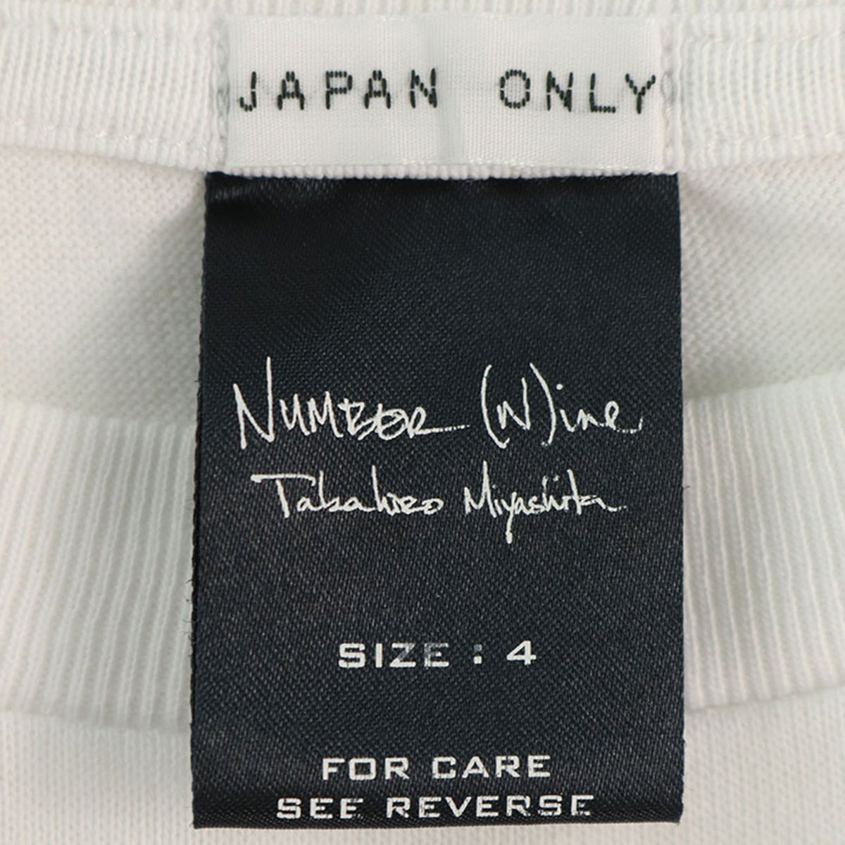 NUMBER (N)INE Multi Cotton T-Shirt Size 4