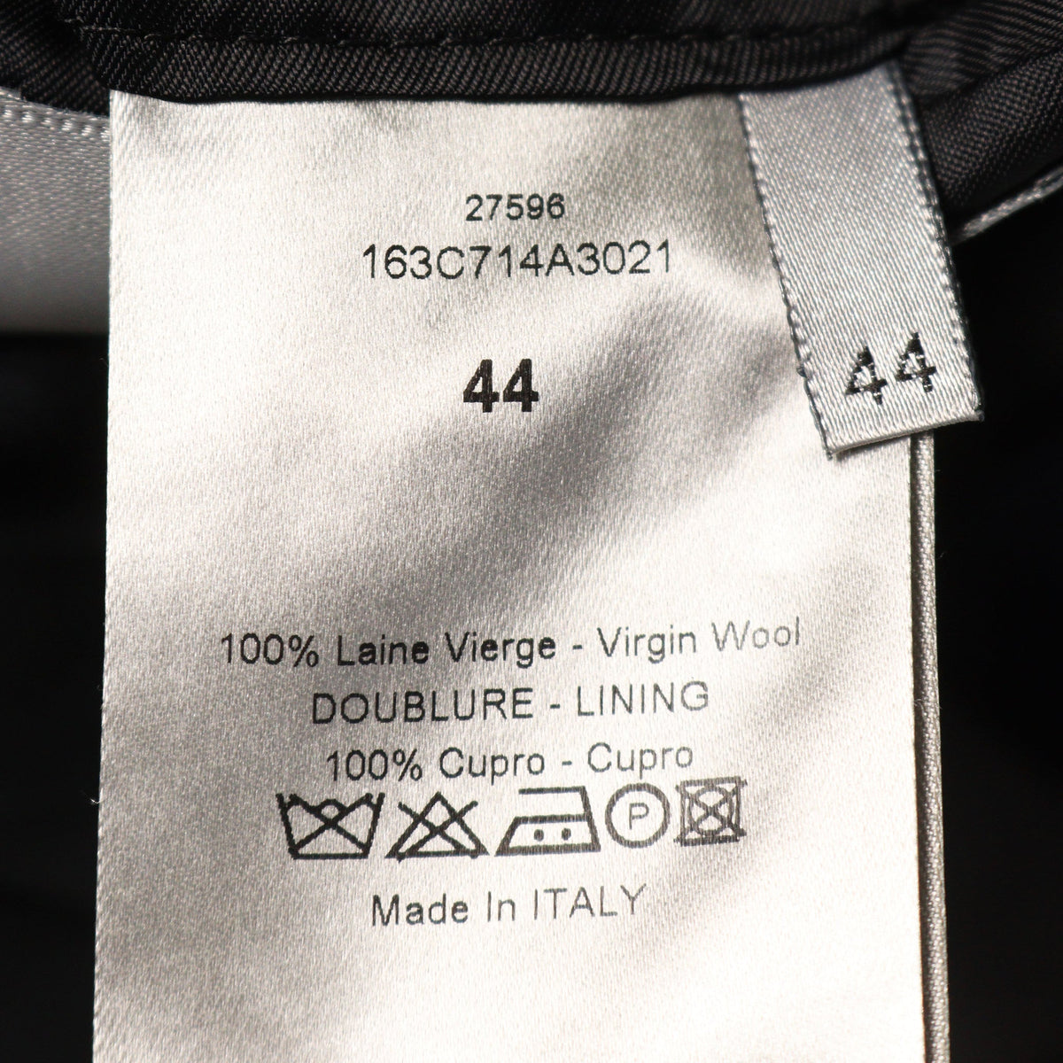 Dior HOMME 2011SS Wool Navy Jacket Size 44