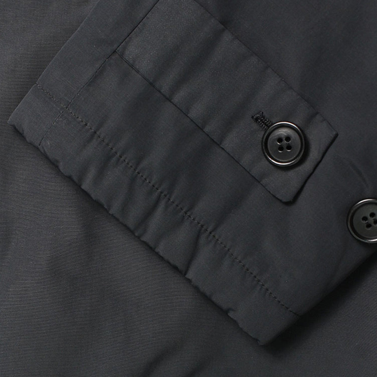 Helmut Lang Black Nylon Blend Coat Size 44