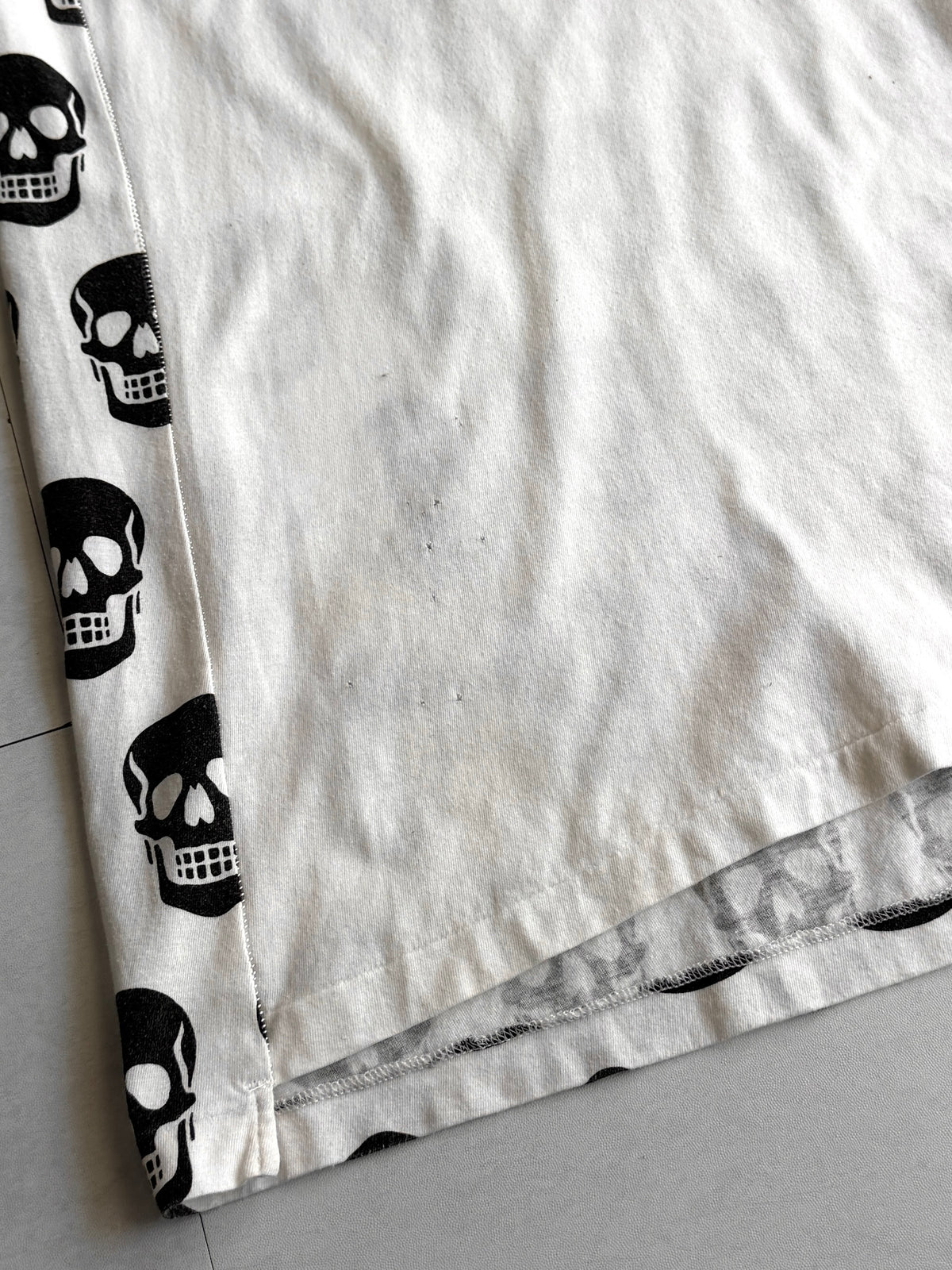 HYSTERIC GLAMOUR Skull Panel Tee Cotton Size FREE