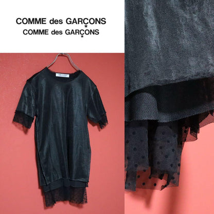 Comme des Garcons Polka Dot Layered Chiffon T-Shirt Size XS