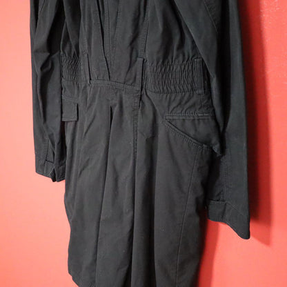 Armani Exchange Zip Design Long Coat Black Size S