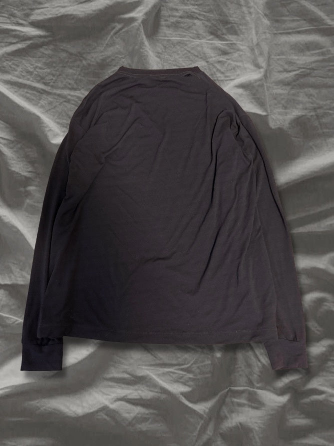 COMOLI AW15 Jersey Wool Long-Sleeve T-Shirt Black Size M
