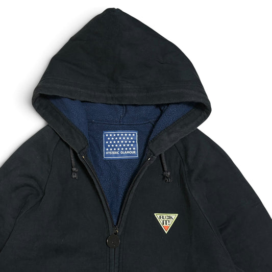 Hysteric Glamour 90s Fleece-lined Zip Hoodie Size FREE