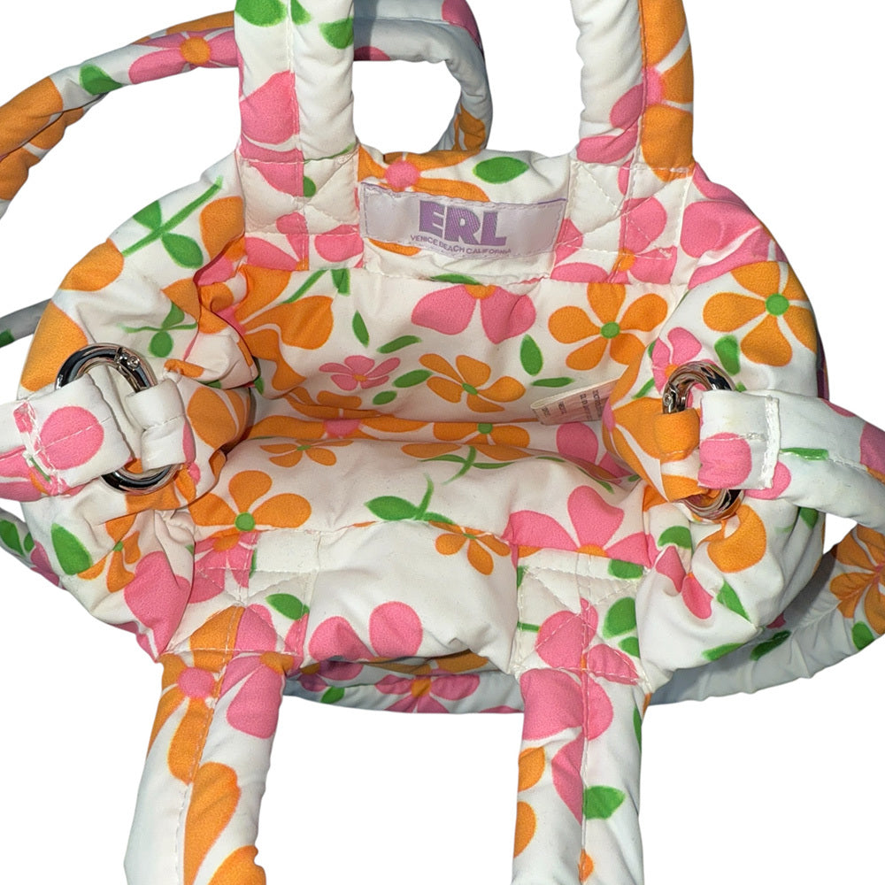 ERL Floral Print Puffer Down Bag ONE SIZE Size ONE SIZE