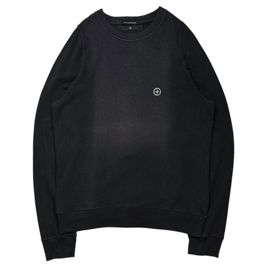 STONE ISLAND 05SS Paul Harvey Logo Sweatshirt Black Size L